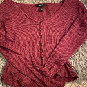 forever 21 maroon blouse.